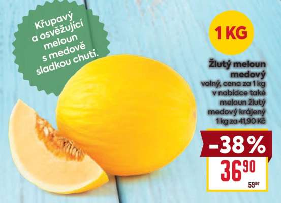 Žlutý meloun medový
