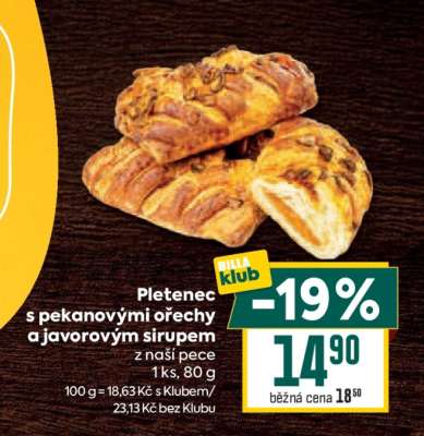 PLETENEC S PEKANOVÝMI OŘECHY A JAVOROVÝM SIRUPEM