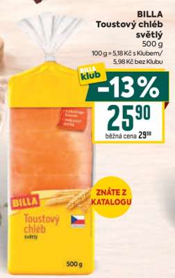 BILLA Toustový chléb světlý
