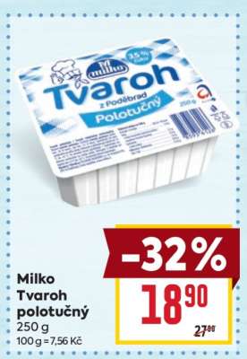 Milko Tvaroh polotučný