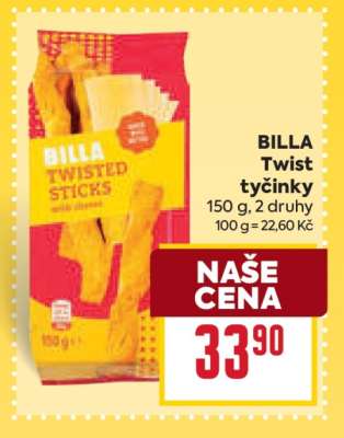 BILLA Twist tyčinky