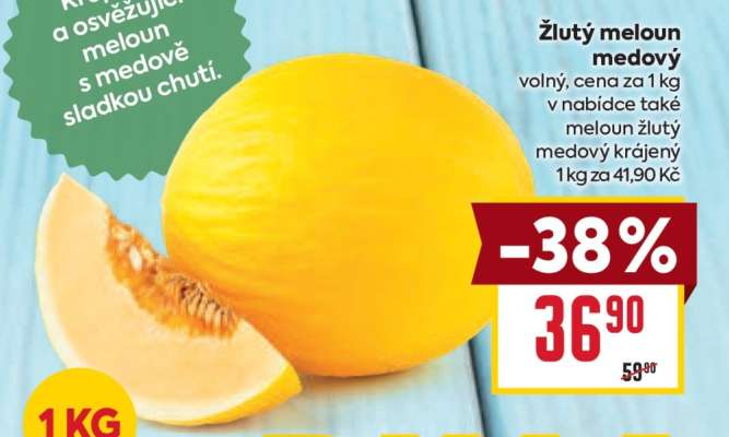 Žlutý meloun medový