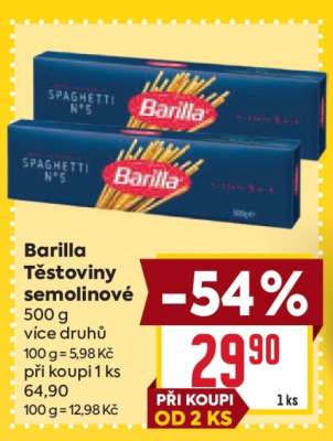 Barilla Těstoviny semolinové