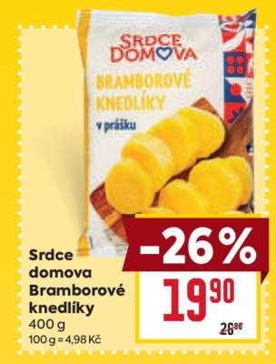 Srdce domova Bramborové knedlíky