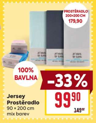 Jersey prostěradlo