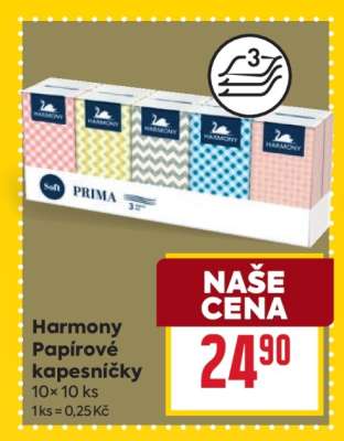Harmony papírové kapesníčky