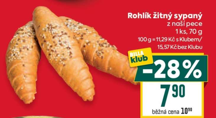 Rohlík žitný sypaný