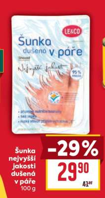 Šunka nejvyšší jakosti dušená v páře