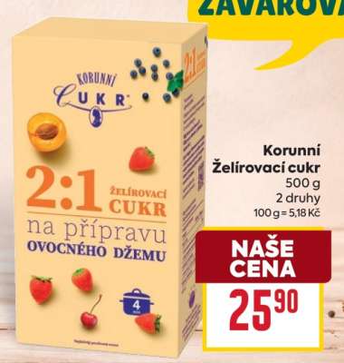 Korunní Želírovací cukr