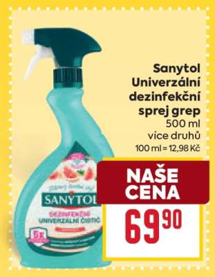 Sanytol Univerzální dezinfekční sprej grep