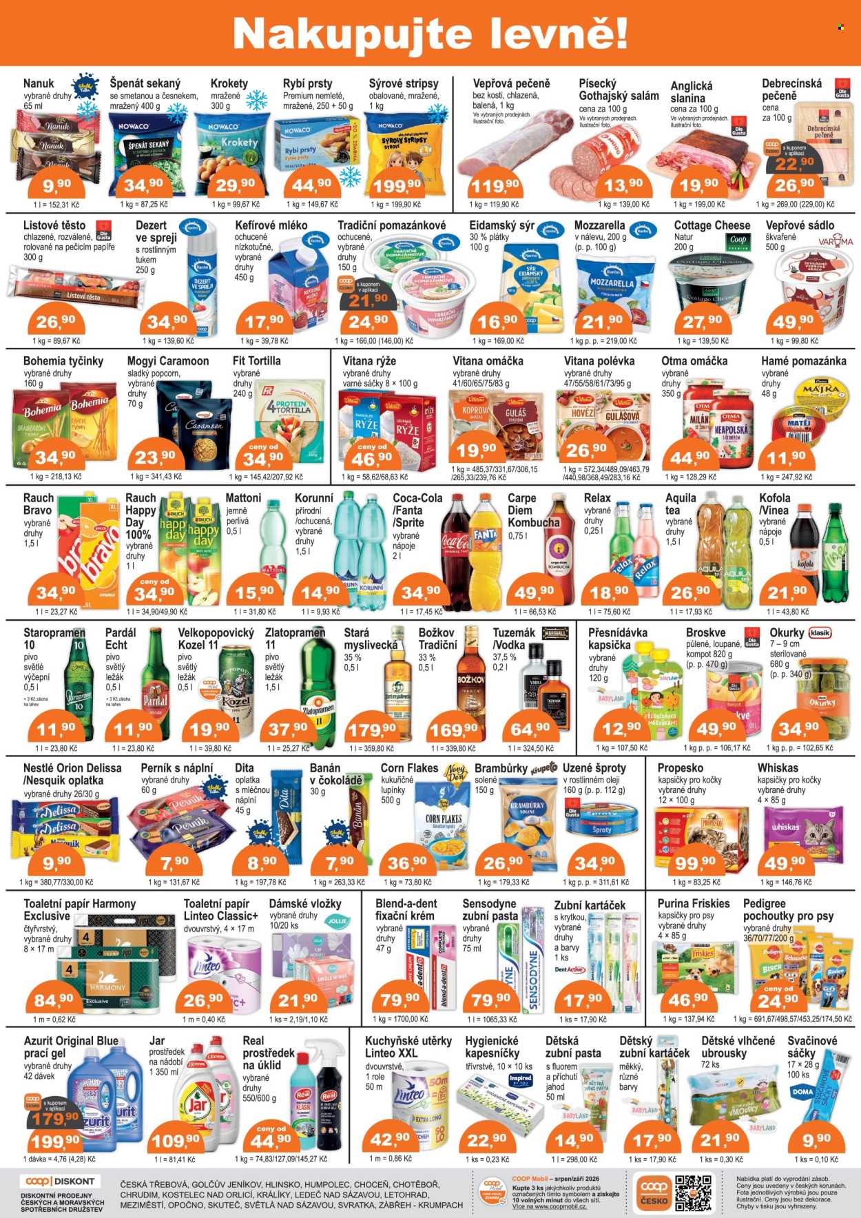 Leták coop DISKONT - 26.8.2026 - 8.9.2026. Strana 2