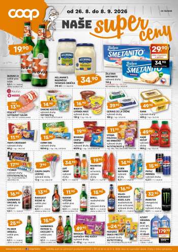 Leták coop TUTY - 26.8.2026 - 8.9.2026.