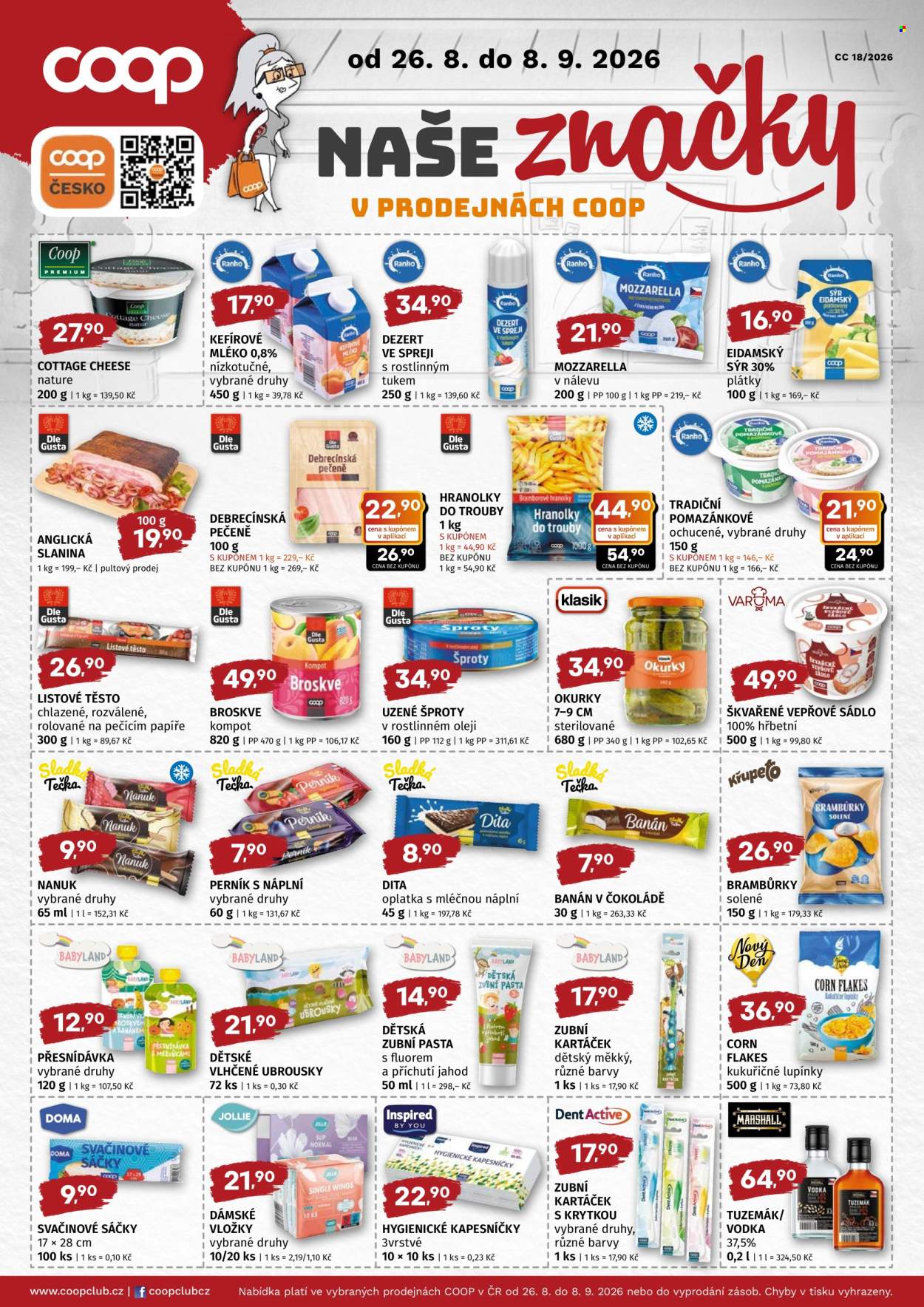 Leták coop TUTY - 26.8.2026 - 8.9.2026. Strana 2