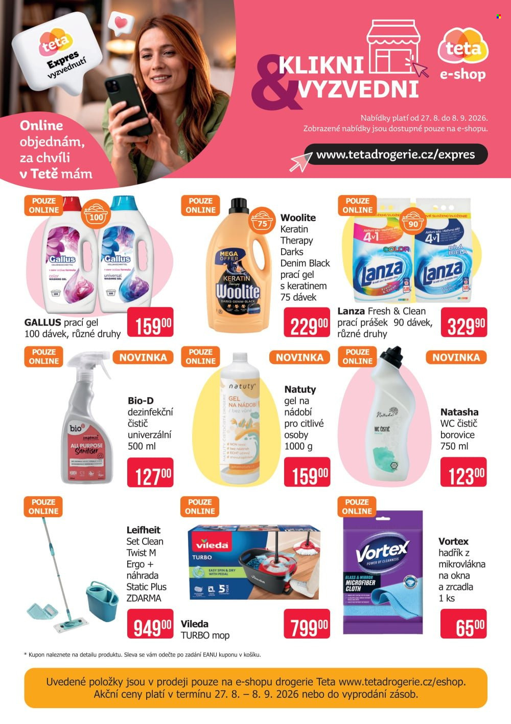 Leták Teta drogerie - 27.8.2026 - 8.9.2026. Strana 2