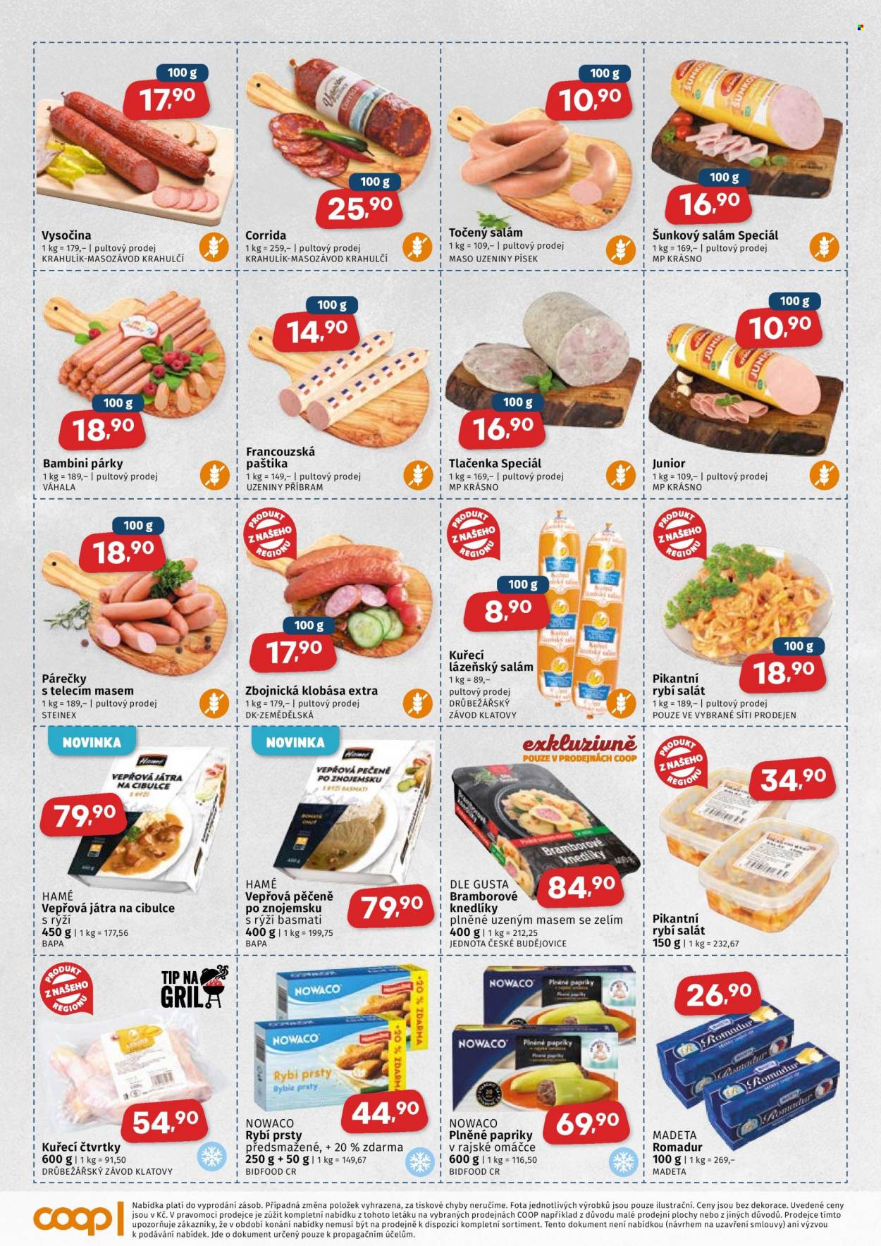 Leták coop JEDNOTA - 26.8.2026 - 8.9.2026. Strana 2
