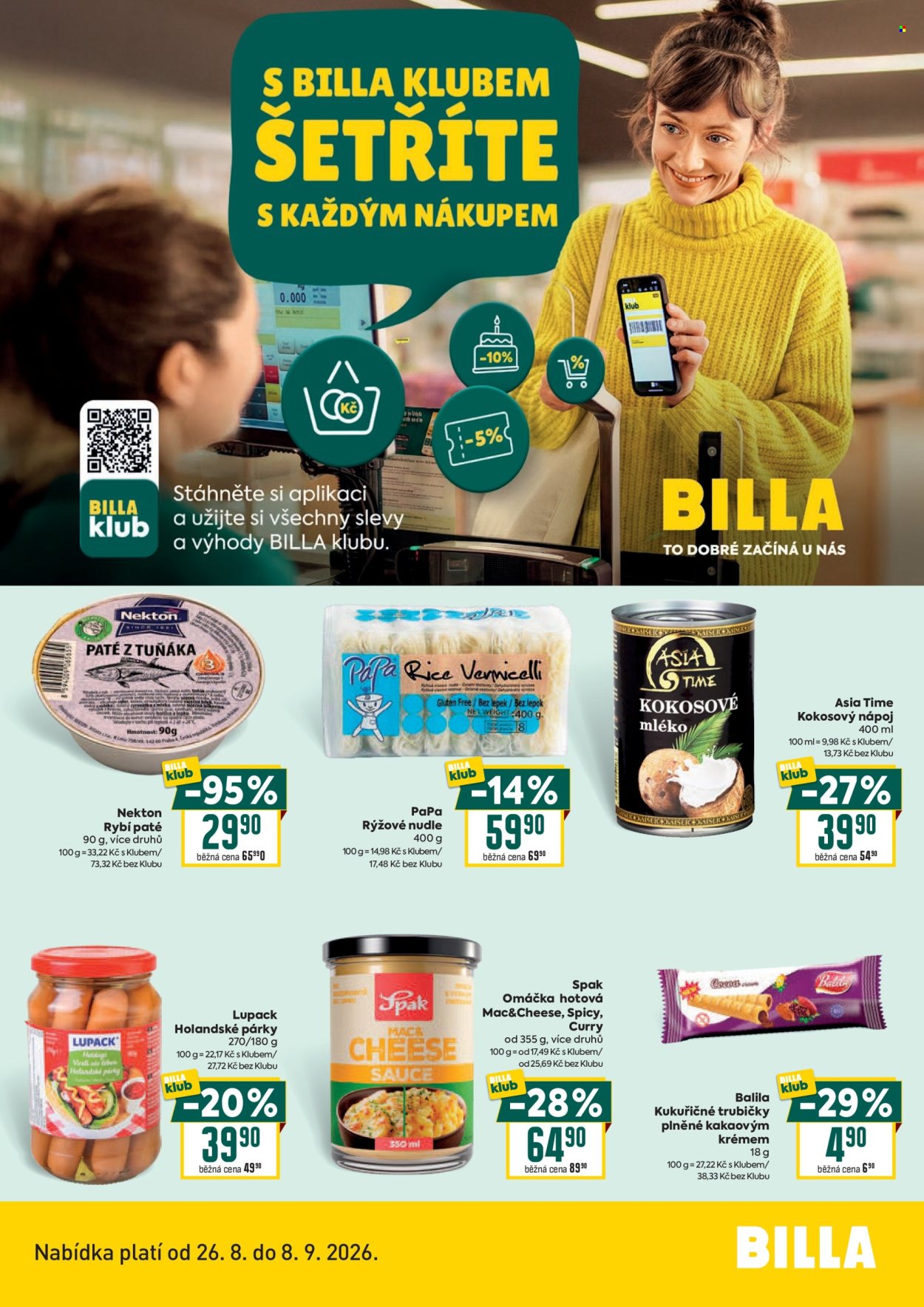 Leták BILLA - 26.8.2026 - 8.9.2026. Strana 2