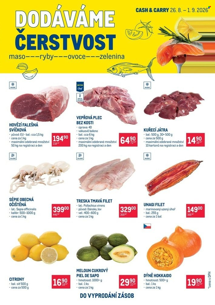 Leták MAKRO - 26.8.2026 - 1.9.2026. Strana 1