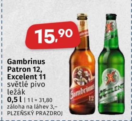 GAMBRINUS PATRON 12 EXCELENT 11