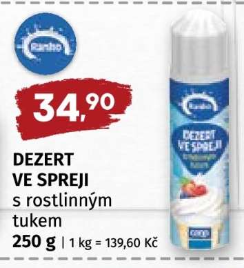 DEZERT VE SPREJI