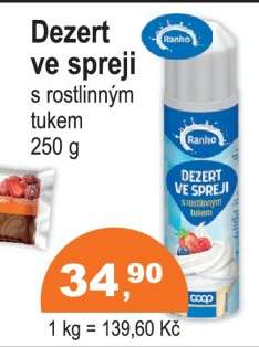 DEZERT VE SPREJI