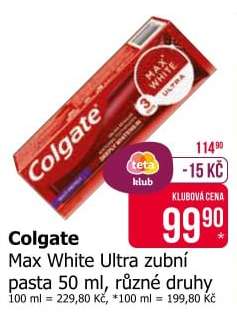Colgate Max White Ultra zubní pasta 50 ml