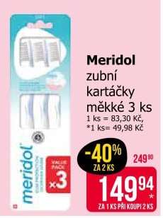 Meridol zubní kartáčky měkké 3 ks