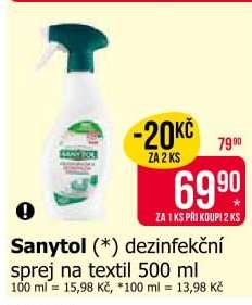Sanytol dezinfekční sprej na textil 500 ml