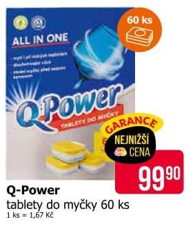 Q-Power tablety do myčky 60 ks