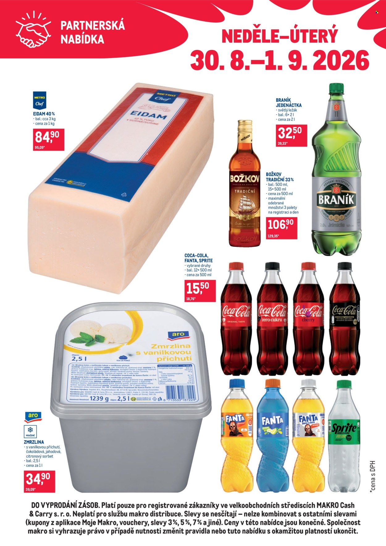 Leták MAKRO - 30.8.2026 - 1.9.2026. Strana 1
