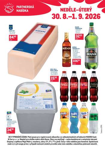 Leták MAKRO - 30.8.2026 - 1.9.2026.