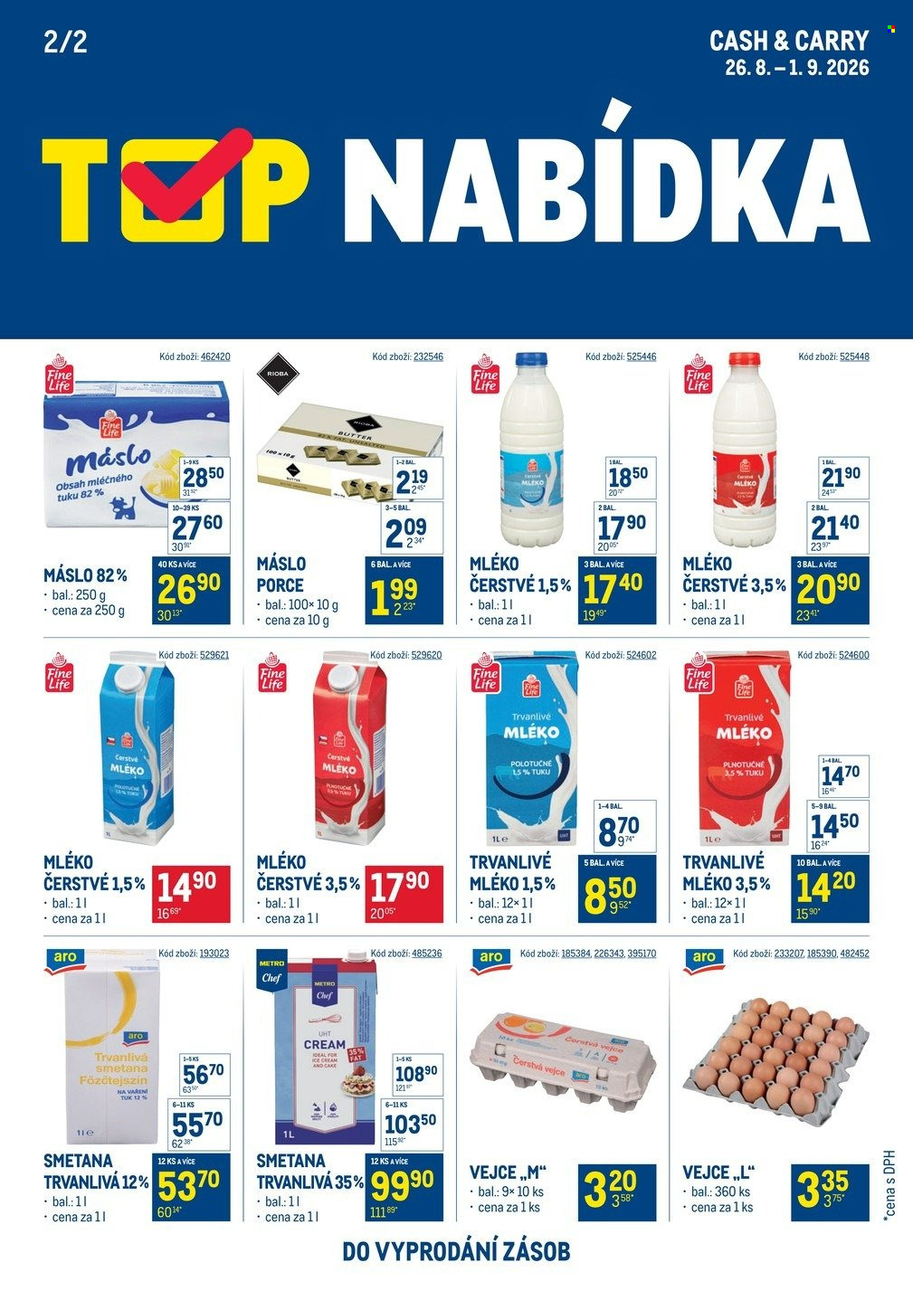 Leták MAKRO - 26.8.2026 - 1.9.2026. Strana 1