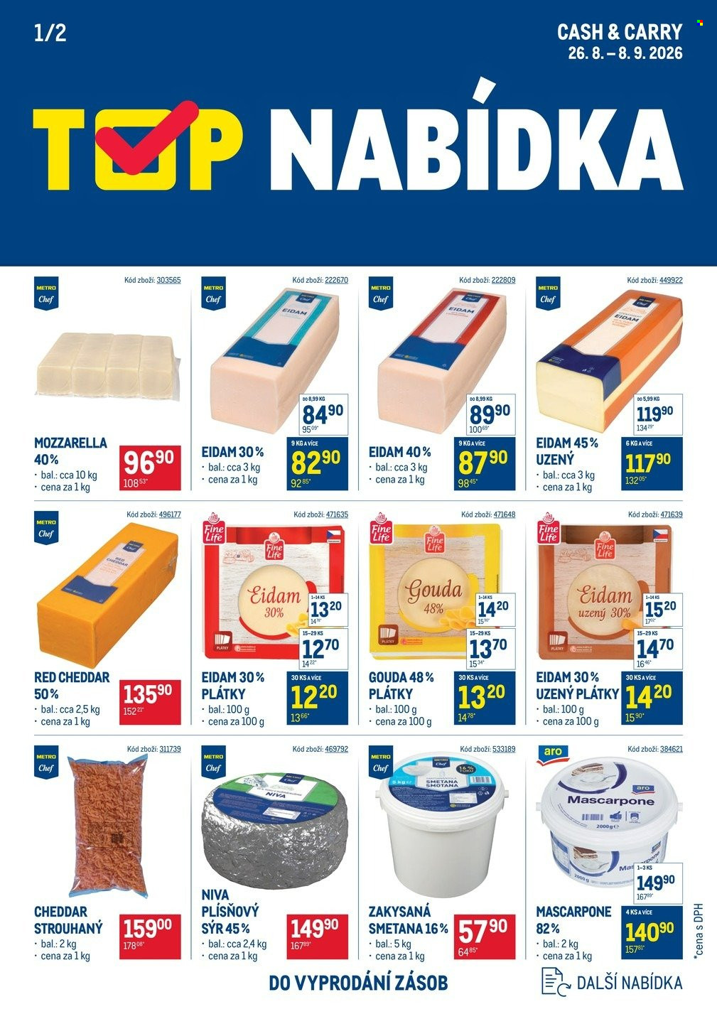 Leták MAKRO - 26.8.2026 - 8.9.2026. Strana 1