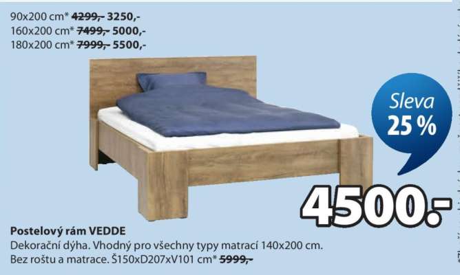POSTELOVÝ RÁM VEDDE