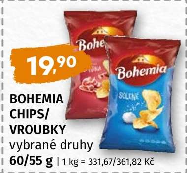 Bohemia CHIPS VROUBKY*