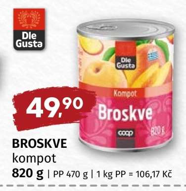 Broskve kompot