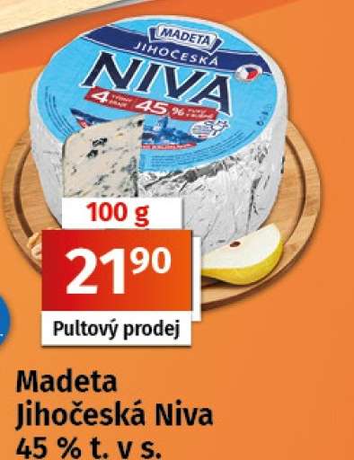 Madeta Jihočeská Niva 45 % t. v s.