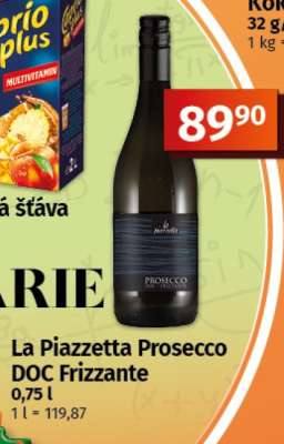 LA PIAZZETTA PROSECCO DOC FRIZZANTE