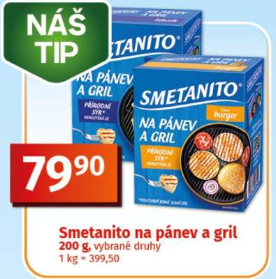 Smetanito na pánev a gril