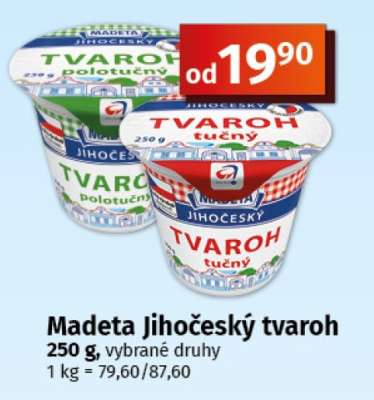 Madeta Jihočeský tvaroh