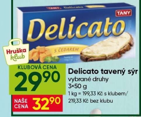 Delicato tavený sýr