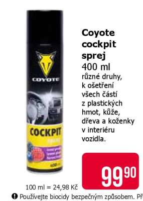 Coyote cockpit sprej