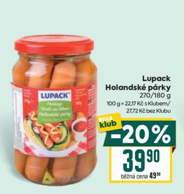 Lupack Holandské párky