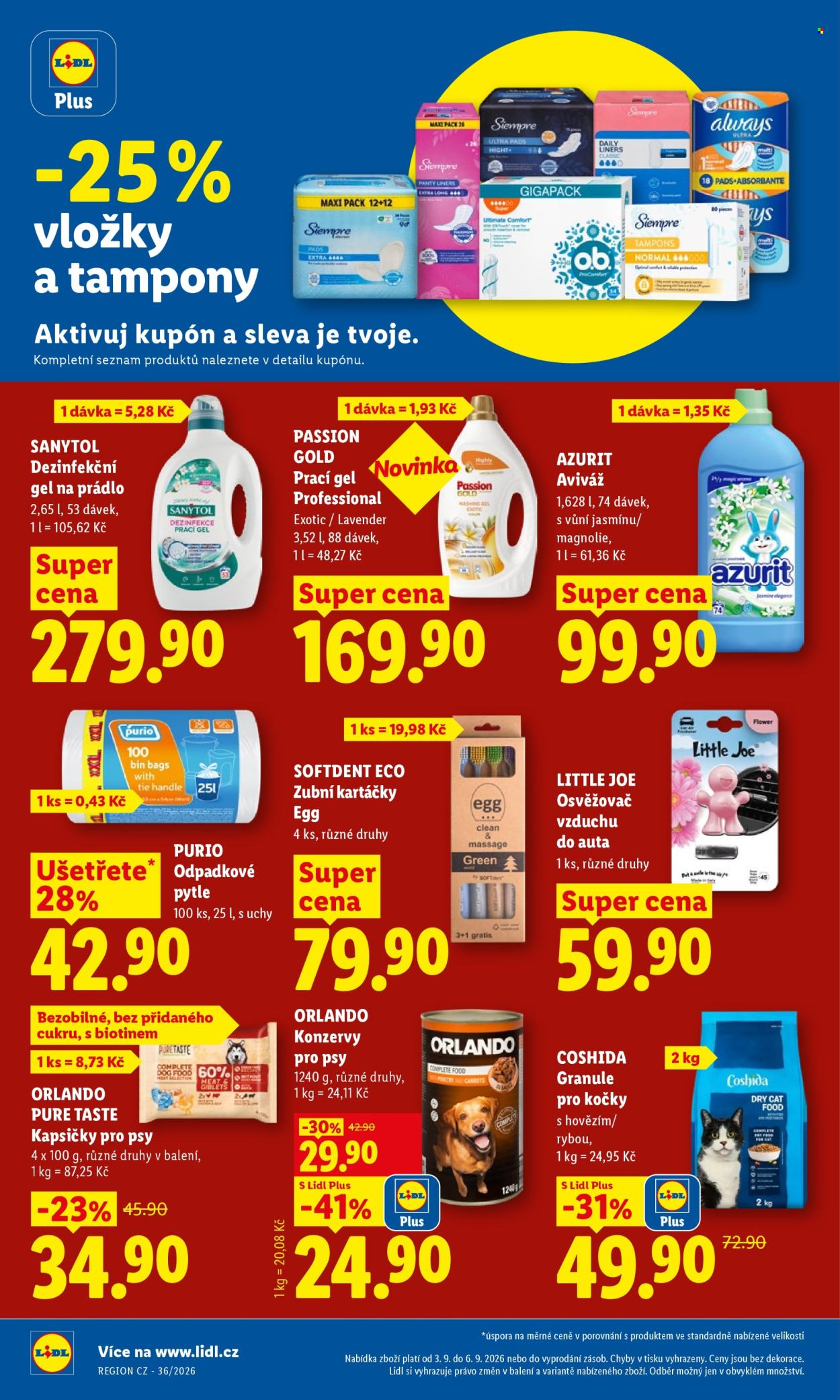 Leták Lidl - 3.9.2026 - 6.9.2026. Strana 30