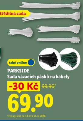 PARKSIDE Sada vázacích pásků na kabely