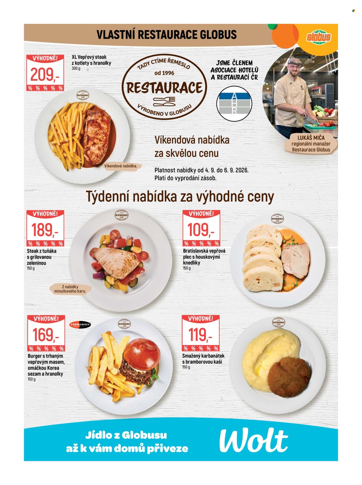 Leták Globus - 2.9.2026 - 8.9.2026. Strana 8