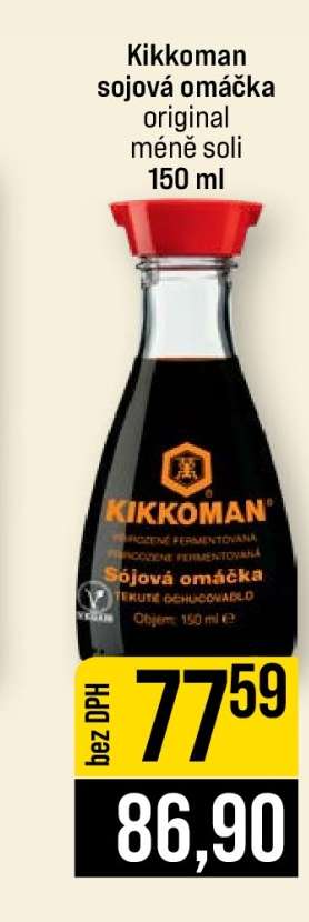 Kikkoman sójová omáčka original méně soli 150 ml