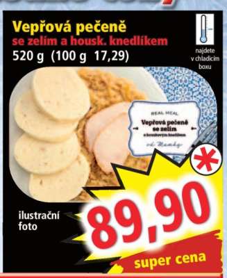 Vepřová pečeně se zelím a housk. knedlíkem