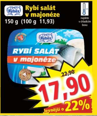 Rybí salát v majonéze