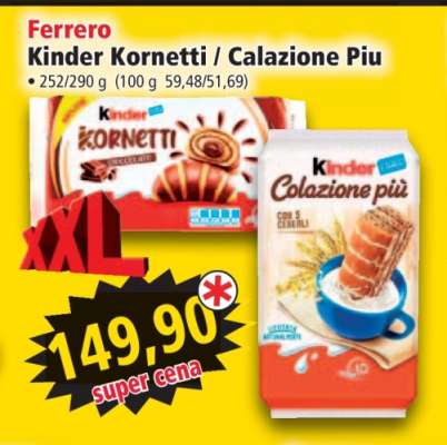 Ferrero Kinder Kornetti / Calazione Piu