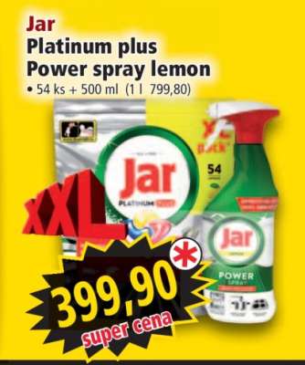 Jar Platinum plus Power spray lemon